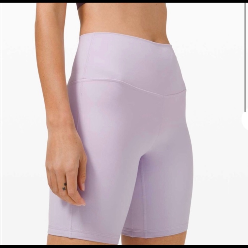 NWOT-Lululemon lavender athletic shorts